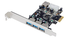 Контроллер расширения ST-Lab U-750 PCI-E x1, 3 ext (USB3.0) + 1 int (USB3.0), Ret