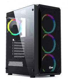 Корпус ATX Powercase Mistral Z4 Mesh RGB CMIZB-R4 чёрный, без БП, с окном, USB 3.0, 2*USB 2.0, audio