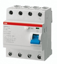 Выключатель дифференциального тока (ВДТ, УЗО) ABB 2CSF204001R2400 F204AC 4Р 40А 100mA (AC)