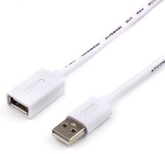 Удлинитель Atcom AT3788 USB (Am <=> Af), 0.8 m, белый