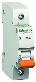 Автоматический выключатель модульный Schneider Electric 11207 ВА63 1P 40A C 4,5 кА (серия "Домовой")