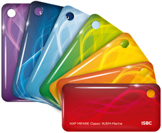 Брелок ISBC 125-18770 комбинированный Em-marine + Mifare Classic 1K синий