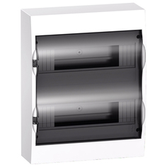 Щит распределительный Systeme Electric EZ9E212S2SRU Easy9 навесной белый (дверь прозрачная) на 24 модуля IP40