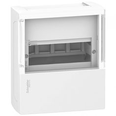 Щит распределительный Schneider Electric MIP12106S Mini Pragma навесной с прозрачной дверью 1 ряд/6 модулей, IK07, 63А, 2 клеммы, IP40