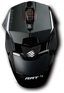 Мышь Mad Catz R.A.T. 1+ MR01MCINBL000-0 чёрная, ADNS3050, USB, 3 кнопки, 2000 dpi