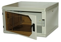 Шкаф настенный 19", 18U AESP RECW-186AB-GY SignaPro, 904х600х660 мм, двухсекционный со съемными боко