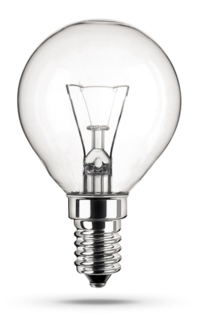 Лампа накаливания Camelion 40/D/CL/E14 Camelion 8969 40Вт, Е14, 220В, 390-395лм, 1000 часов работы, колба типа D45 / сфера, прозрачная (8969)