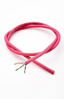 Кабель витая пара U/UTP 5e кат. 4 пары AESP BC5E-4-LSHF 24AWG(0.51 мм), медь, одножильный (solid), в