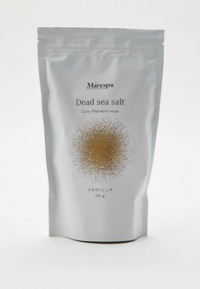 Соль для ванн Marespa с натуральным эфирным маслом ванили, 100% природная соль Мертвого моря, 500 г