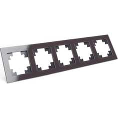 Горизонтальная пятиместная рамка STEKKER