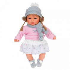 Куклы и одежда для кукол Munecas Antonio Juan Кукла Ноэлия в розовом озвученная 37 см