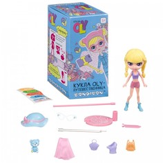 Куклы и одежда для кукол Bondibon Игровой набор Oly-Путешественница с куколкой и аксессуарами 11,5 см ВВ4313