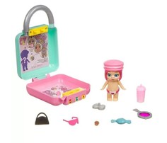 Куклы и одежда для кукол Bondibon Игровой набор OLY Кукла в чемоданчике на кодовом замке во фруктово-конфетной шапочке ВВ387