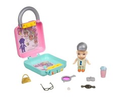 Куклы и одежда для кукол Bondibon Игровой набор OLY Кукла в чемоданчике на кодовом замке в шляпе с аксессуарами ВВ3860