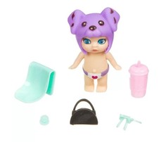 Куклы и одежда для кукол Bondibon Игровой набор OLY Кукла в бутылочке в шапочке с животным и аксессуарами ВВ3848