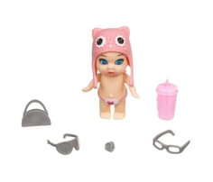 Куклы и одежда для кукол Bondibon Игровой набор OLY Кукла в баночке шапочке-ушанке с животным и аксессуарами