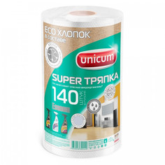 Хозяйственные товары Unicum Супер тряпка Econom с тиснением в рулоне 140 листов 2 шт.