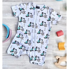 Боди, песочники, комбинезоны Mjolk Песочник Sleep and Play Туканы
