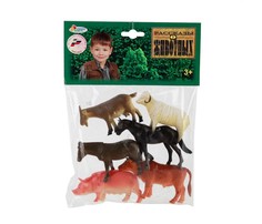 Игровые фигурки Играем вместе Набор из 6-ти домашних животных 10 см HB9710-6