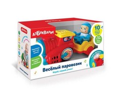 Каталки-игрушки Каталка-игрушка Азбукварик Веселый парoвозик