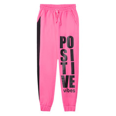 Брюки и джинсы Playtoday Брюки трикотажные для девочек Be positive tween girls 12321098