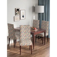Аксессуары для мебели JoyArty Декоративный чехол на стул со спинкой Разноцветная поляна цветов