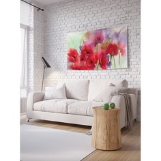 Декорирование JoyArty Фотопанно на стену Маковый туман 150x100 см