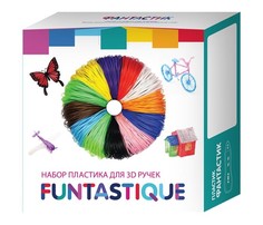 Наборы для творчества Funtastique Комплект ПЛА-пластика для 3D-ручек 12 цветов