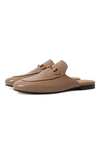 Кожаные сабо Princetown Gucci