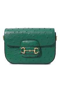 Сумка 1955 Horsebit mini из кожи страуса Gucci