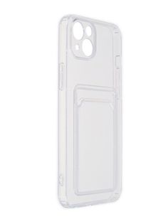 Чехол Zibelino для APPLE iPhone 14 Plus Silicone Card Holder Transparent ZSCH-IPH-14-PL-CAM-TRN