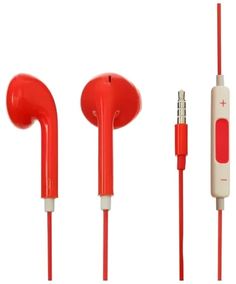 Наушники-гарнитура Red Line Stereo Headset SP17, красные