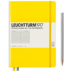 Блокнот Leuchtturm1917, в линейку, 92 листа, А6, лимонный