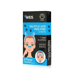Полоски для носа WEIS Очищающие полоски для лица с салициловой кислотой 6