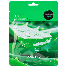 Маска для лица CONSLY Тканевая маска для лица с экстрактом алоэ Facial Tissue Mask With Aloe Extract