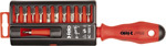 Диэлектрическая отвертка Felo с набором бит 02091206