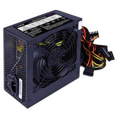 Блок питания ATX HIPER HPA-500 500W, Active PFC, >80 efficiency, 120mm fan, черный) BOX