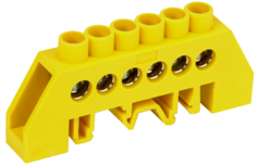 Шина IEK YNN10-812-6DP-K05 PE земля в комб DIN-изол Стойка ШНИ-8х12-6-КС-Ж