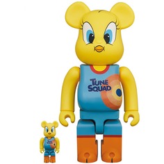 Фигура Bearbrick Medicom Toy Tweety Space Jam 2 400% and 100%