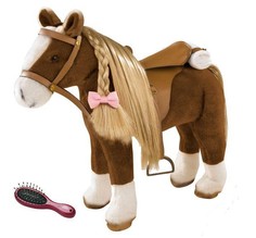 Мягкие игрушки Мягкая игрушка Gotz Лошадь с расчёской 50 см