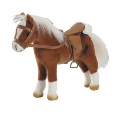 Мягкие игрушки Мягкая игрушка Gotz Коричневая лошадь с седлом и уздечкой 40 см