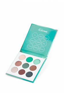 Палетка для глаз Inglot Palette eyeshadow nine green (9pcs), 7,8 г