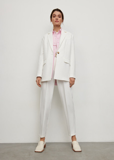 Жакет с мужского плеча Basic NICEONE [Молочный, S]