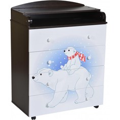 Комоды Комод Антел Lilu 1 пеленальный 4 ящика