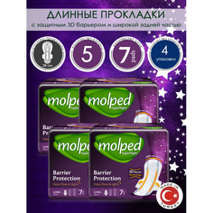 Molped Гигиенические прокладки длинные Supernight Long 28 см 7 шт. 4 упаковки