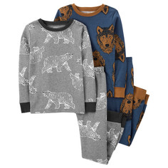 Домашняя одежда Carters Пижама для мальчика с волками 2 шт.