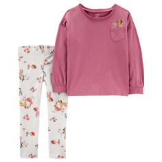 Комплекты детской одежды Carters Комплект для девочки (туника, лосины) 2 предмета