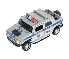 Машины Технопарк Машина металлическая со светом и звуком Hummer H2 Pickup Полиция 12 см