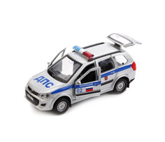 Машины Технопарк Машина металлическая Lada Kalina Cross Полиция 12 см