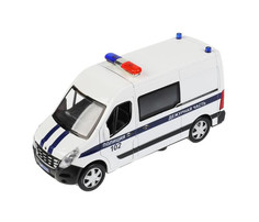 Машины Технопарк Машина металлическая Renault Master Полиция 14 см